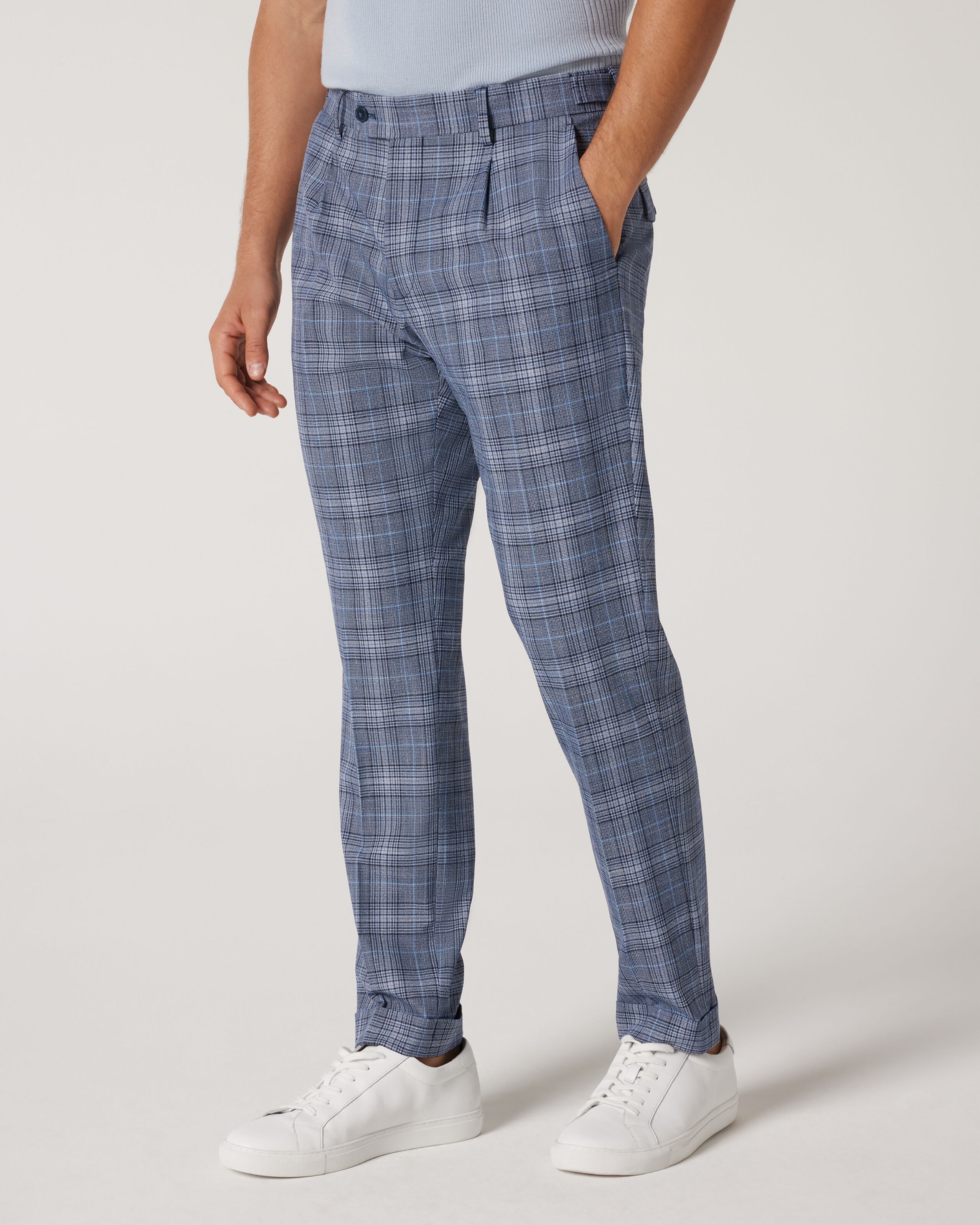 Checkered pants skinny discount